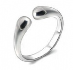 925 Sterling Silver Adjustable Womens Ring