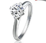 925 Sterling Silver Womens CZ Ring