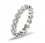 925 Sterling Silver Womens CZ Ring