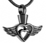 Stainless Steel Urn Cremation Pendant Memorial Jewelry