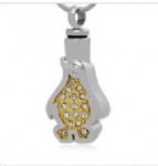 Penguin Stainless Steel Cremation Pendant