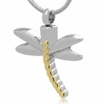 Dragonfly Stainless Steel Cremation Pendant