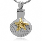 Starfish Stainless Steel Cremation Pendant