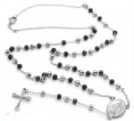 Stainless Steel Rosary Catholic Necklace