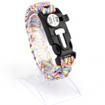 Nlyon braided camping & hiking paracord bracelet with SOS led light