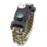 survial LED paracord bracelet with compass