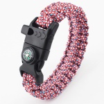 Paracord Survival Bracelet outdoor bracelet with compass