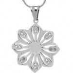 Flower Pendant Stainless steel Jewelry