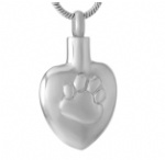 D-759 Engraving dog cat Paw print pet cremation Keepsake jewelry