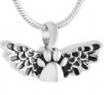 D-765 wings paw print pet cremation Keepsake jewelry customized