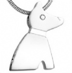 D-772 Dog pendant pet ashes cremation jewelry