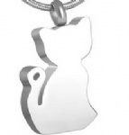 D-773 cat pendant pet ashes cremation jewelry