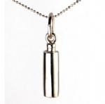 Y-873 Sterling silver cylinder cremation jewelry