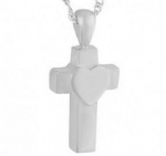 Y-874 Sterling silver cross cremation jewelry