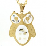 Owl Pendant Stainless Steel Jewelry