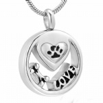 D-1562 pet urns ashes necklace cremation keepsake memorial jewelry