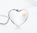 D-1602 Heart urns ashes necklace cremation keepsake memorial jewelry