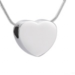 D-1603 Heart urns ashes necklace cremation keepsake memorial jewelry