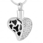 D-1608 Heart urns ashes necklace cremation keepsake memorial jewelry