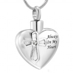 D-1609 Heart urns ashes necklace cremation keepsake memorial jewelry