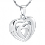 D-1613 Heart urns ashes necklace cremation keepsake memorial jewelry