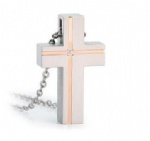 D-1589 Cross urns ashes necklace cremation keepsake memorial jewelry
