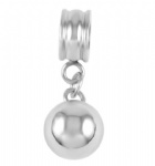 D-1698 Round Ball Cremation Bead Small urn charm for  ashes necklace cremation keepsake memorial jewelry
