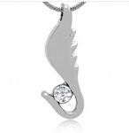 Wing Stainless Steel Cremation Pendant