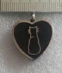 Stainless Steel Cremation Cat Pendant