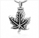 Maple leaf Stainless Steel Cremation Pendant