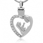 Family Stainless Steel Cremation Pendant