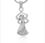 Dancing Stainless Steel Cremation Pendant