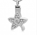 Star Stainless Steel Cremation Pendant