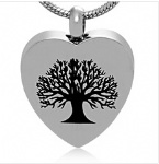 Tree Stainless Steel Cremation Pendant
