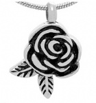 Stainless Steel Cremation Rose Pendant