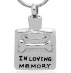 Stainless Steel Cremation Pendant Memorial Jewelry