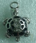 Stainless Steel Cremation Turtle Pendant Memorial Jewelry