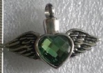 Wings Stainless Steel Cremation Pendant