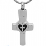 Cross Stainless Steel Cremation Pendant Memorial Jewelry