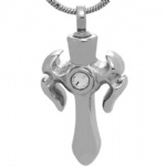 Cross Stainless Steel Cremation Pendant Memorial Jewelry