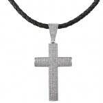 Cross Hip Hop Pendant Sterling Silver Jewelry