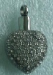 Heart Stainless Steel Cremation Pendant Memorial Jewelry