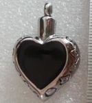 Heart Stainless Steel Cremation Pendant Memorial Jewelry