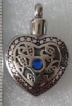 Heart Stainless Steel Cremation Pendant Memorial Jewelry