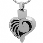 Heart Stainless Steel Cremation Pendant Memorial Jewelry