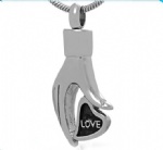 Heart Stainless Steel Cremation Pendant Memorial Jewelry