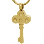 Key Stainless Steel Cremation Pendant Keepsake Jewelry