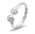 925 Sterling Silver Adjustable Womens Ring