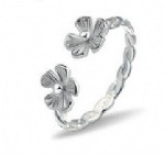 925 Sterling Silver Adjustable Womens Ring