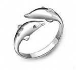 925 Sterling Silver Adjustable Womens Ring